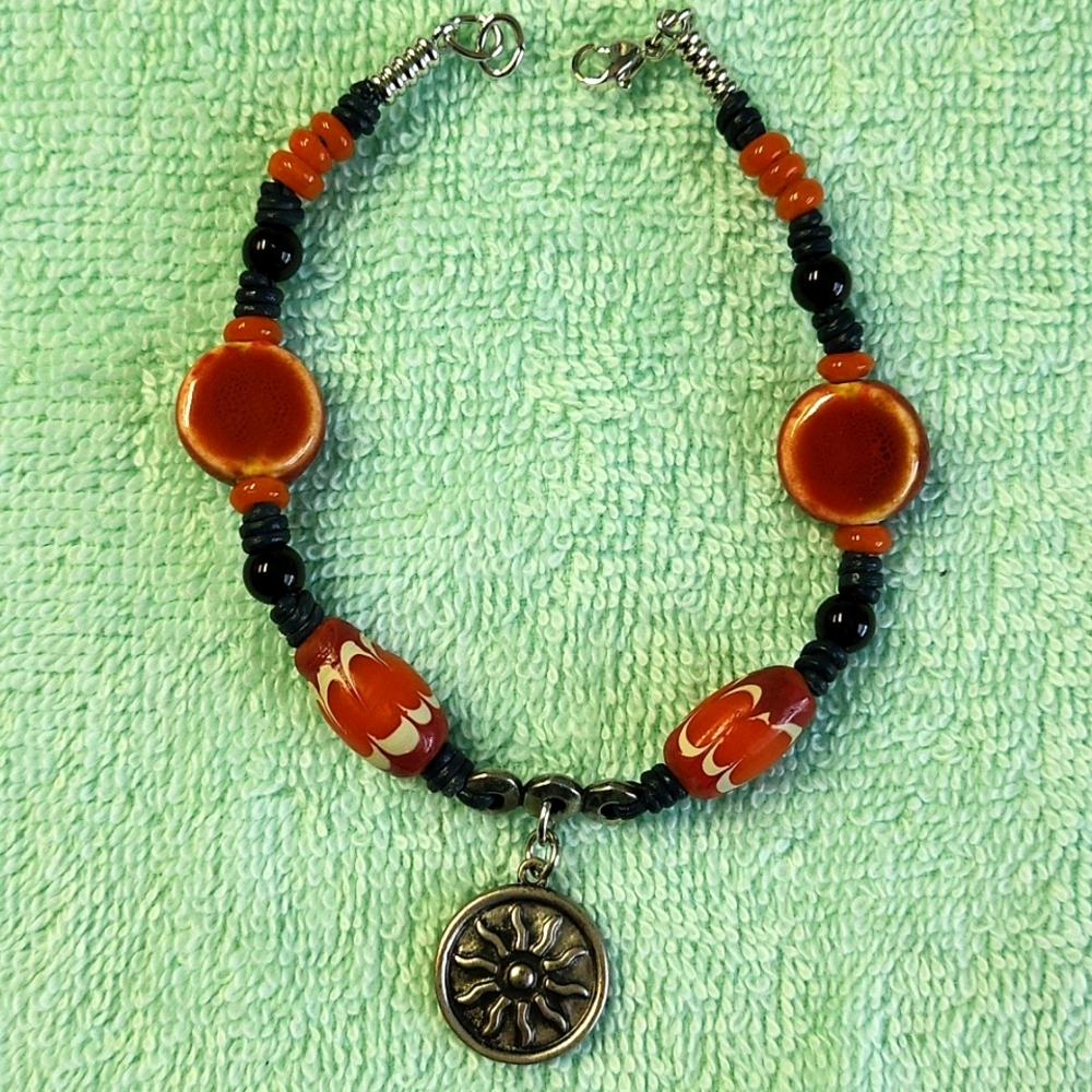 Black & Orange Anklet!
